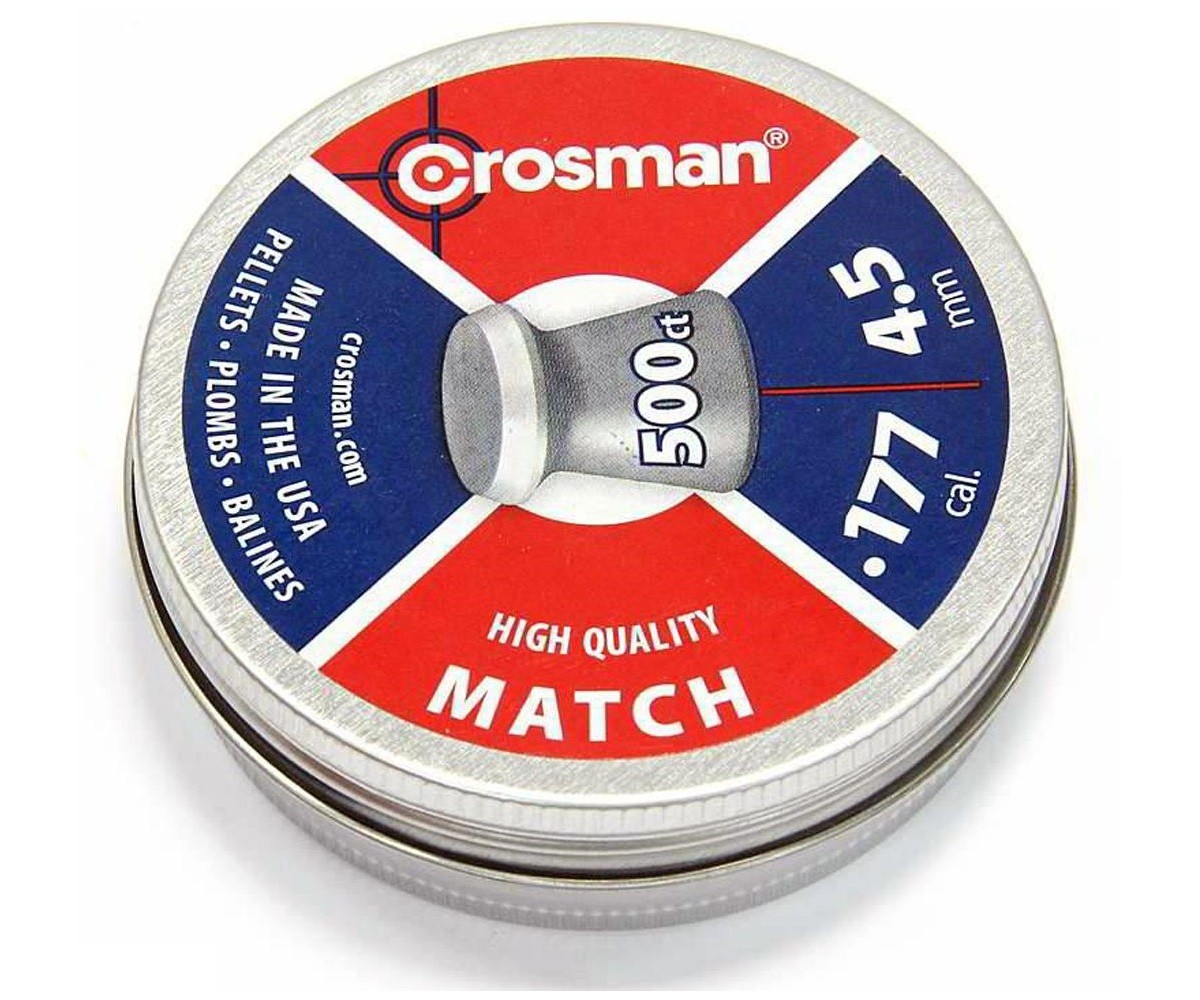 Пули Crosman Match 4,5 мм, 0,51 грамм, 500 штук