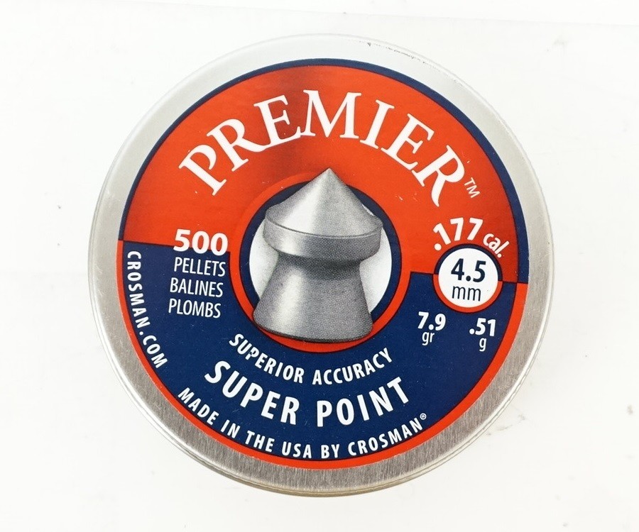 Пули Crosman Premier Super Point 4,5 мм, 0,51 грамм, 500 штук
