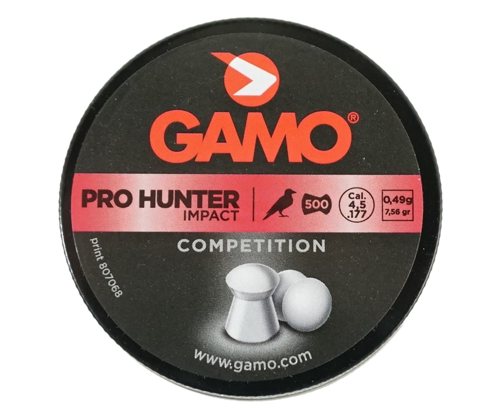Пули Gamo Pro Hunter 4,5 мм, 0,49 грамм, 500 штук