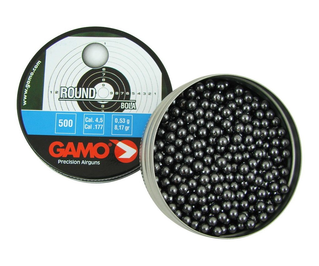 Шарики Gamo Round 4,5 мм, 0,53 грамм, 500 штук, изображение 2