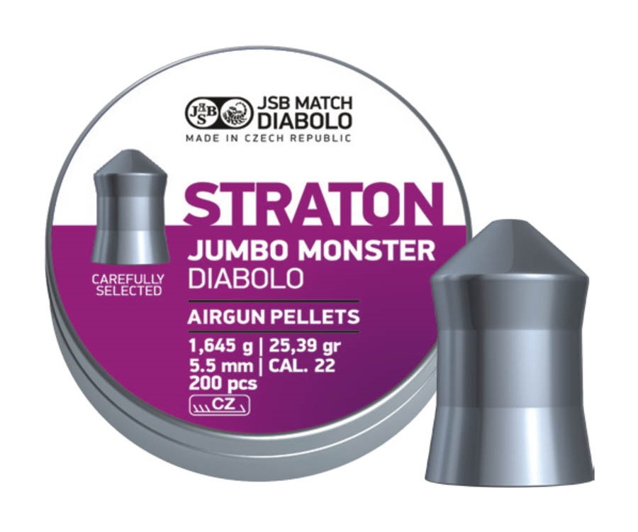 Пули JSB Straton Jumbo Monster Diabolo 5,5 мм, 1,645 грамм, 200 штук