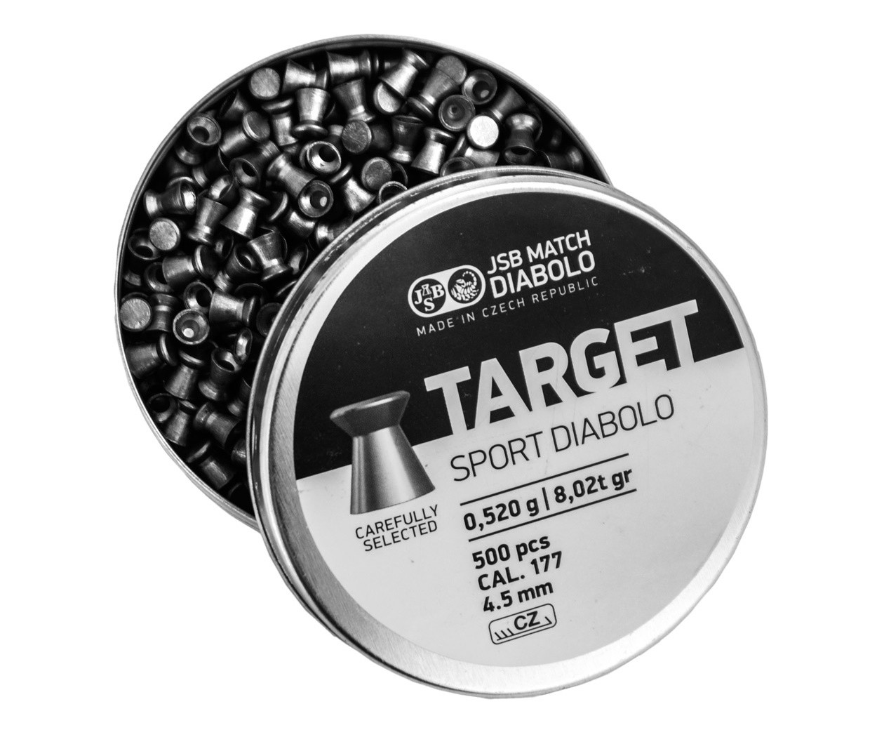 Пули JSB Target Sport Diabolo 4,5 мм, 0,52 грамм, 500 штук, изображение 2