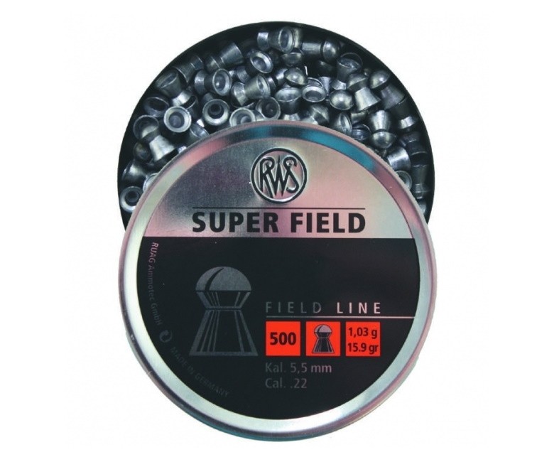 Пули RWS Super Field 5,5 мм, 1,03 грамм, 500 штук, изображение 4