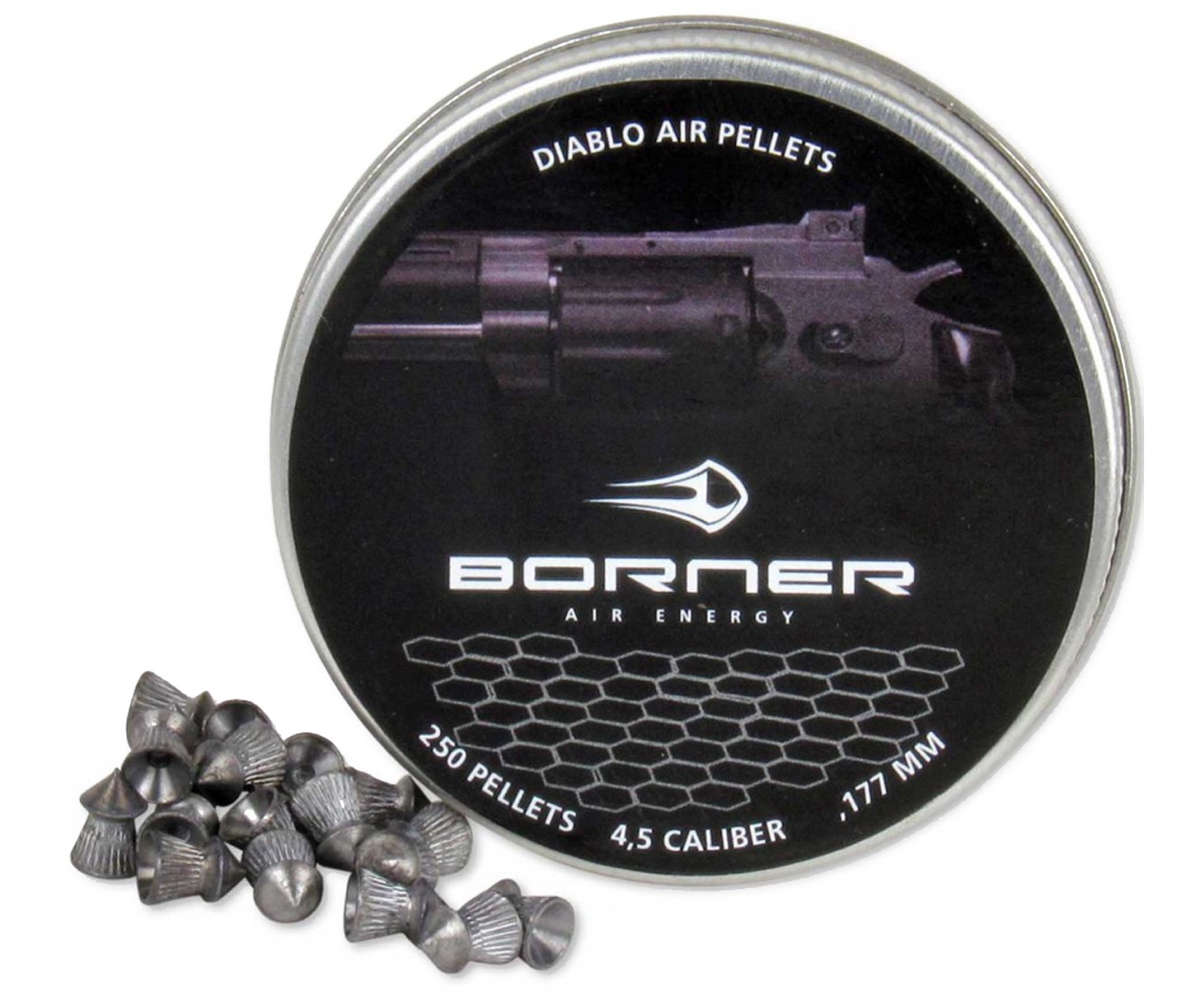 Пули Borner Diablo 4,5 мм, 0,49 грамм, 250 штук